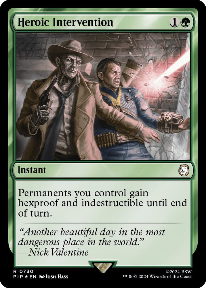 Heroic Intervention (Surge Foil) 730 card from Universes Beyond: Fallout