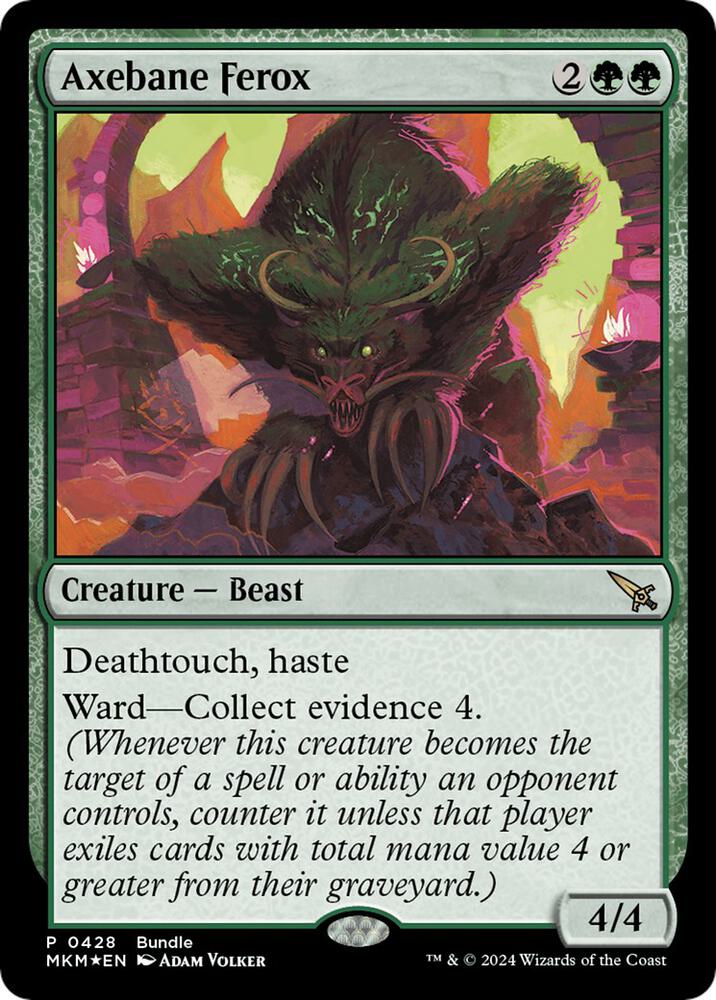 Axebane Ferox (MKM Bundle) 428 card from Unique and Miscellaneous Promos