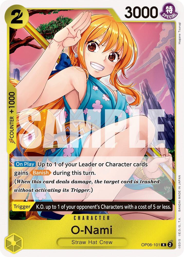 O-Nami OP06-101 card from Wings of the Captain