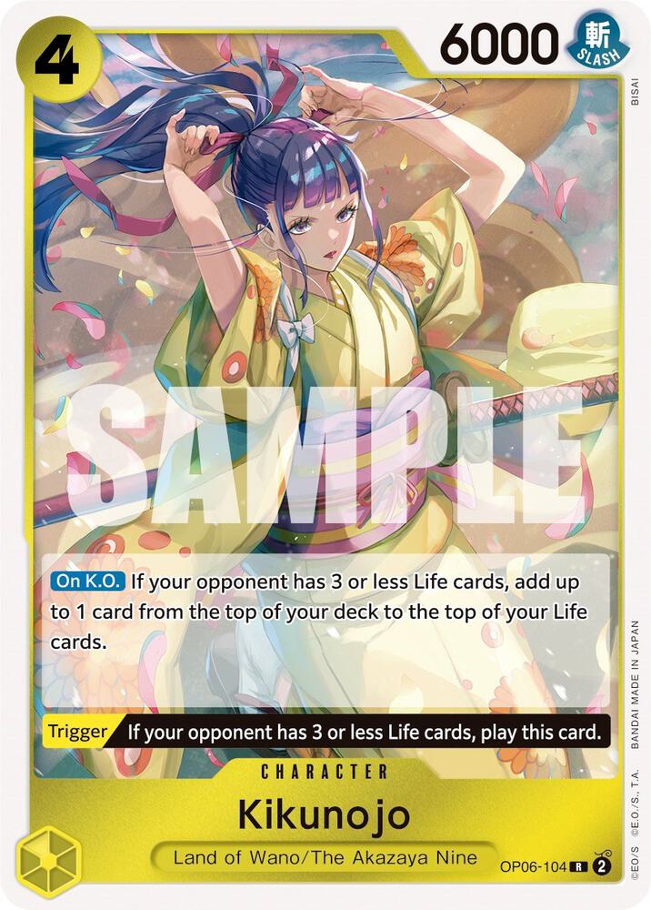 Kikunojo OP06-104 card from Wings of the Captain