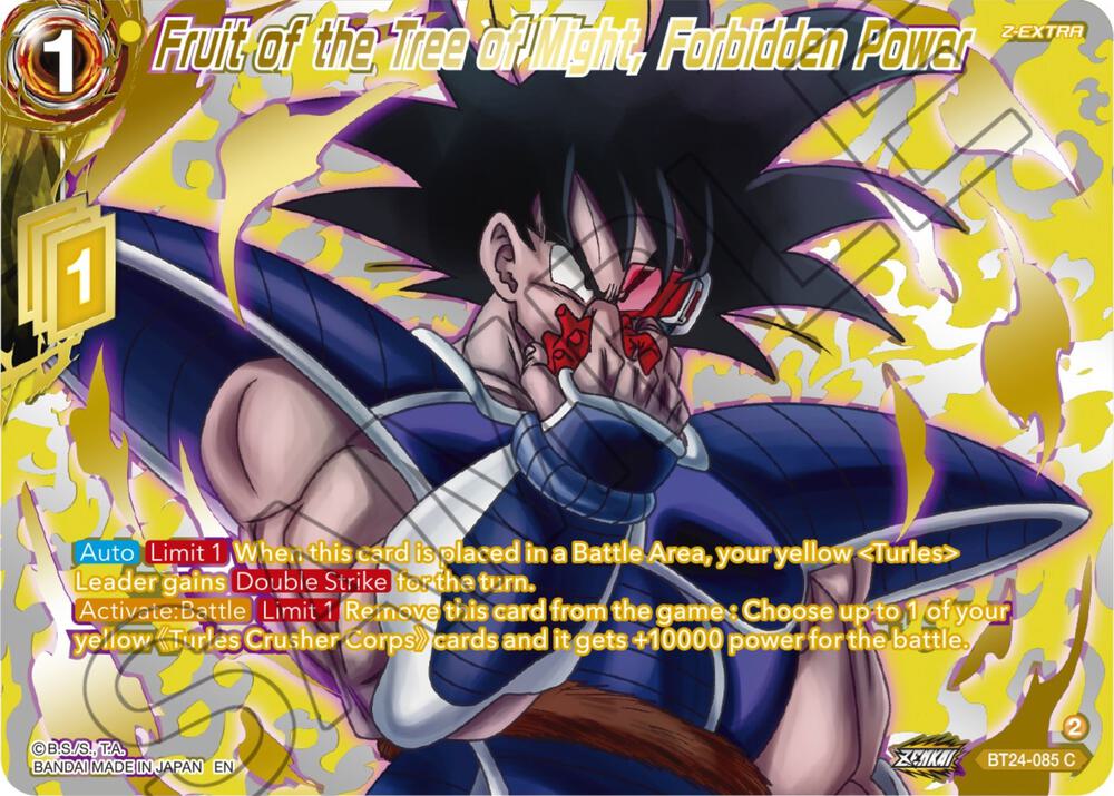 Fruit of the Tree of Might, Forbidden Power (Collector Booster Gold) BT24-085 card from Beyond Generations