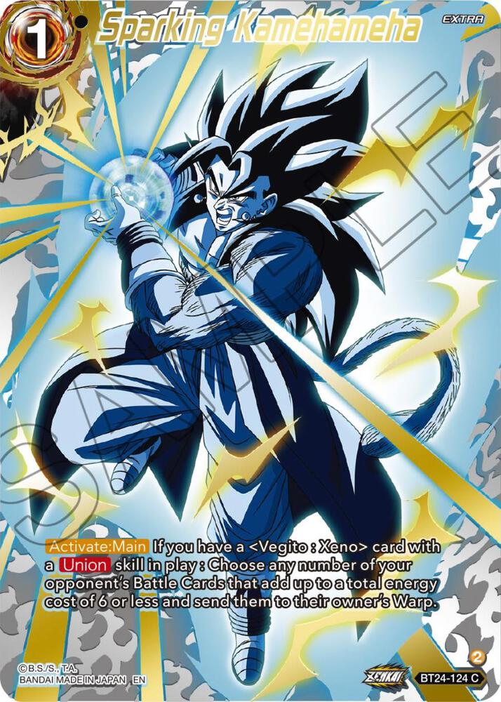 Sparking Kamehameha (Collector Booster Gold) BT24-124 card from Beyond Generations