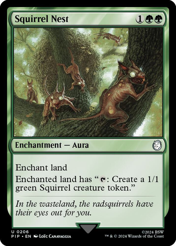 Squirrel Nest 206 card from Universes Beyond: Fallout