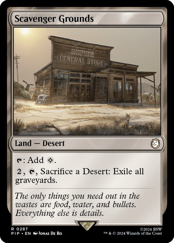 Scavenger Grounds 287 card from Universes Beyond: Fallout