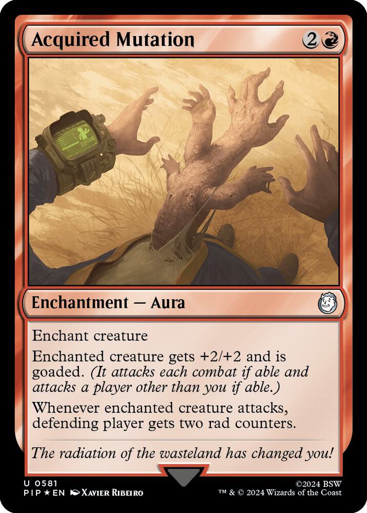 Acquired Mutation (Surge Foil) 581 card from Universes Beyond: Fallout