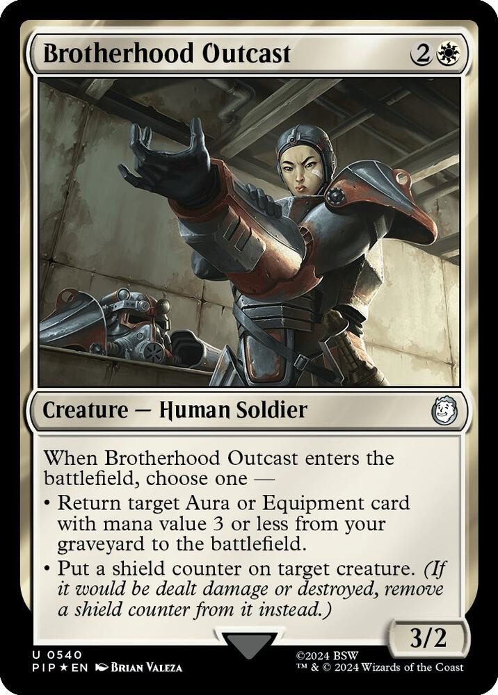 Brotherhood Outcast (Surge Foil) 540 card from Universes Beyond: Fallout