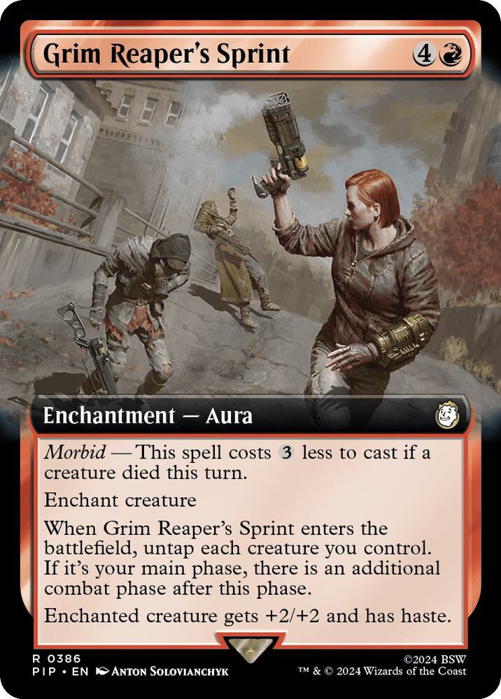 Grim Reaper's Sprint (Extended Art) 386 card from Universes Beyond: Fallout