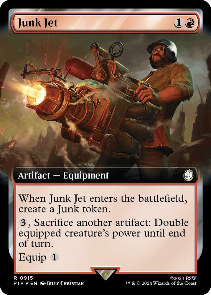 Junk Jet (Extended Art) (Surge Foil) 915 card from Universes Beyond: Fallout