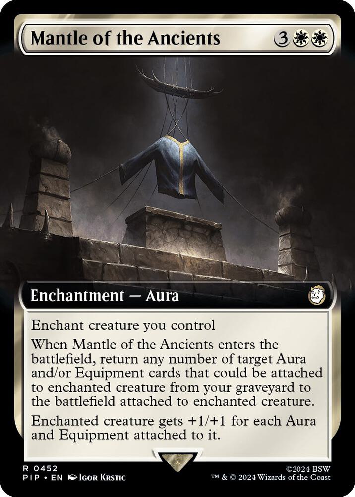 Mantle of the Ancients (Extended Art) 452 card from Universes Beyond: Fallout
