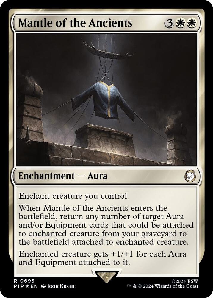 Mantle of the Ancients (Surge Foil) 693 card from Universes Beyond: Fallout
