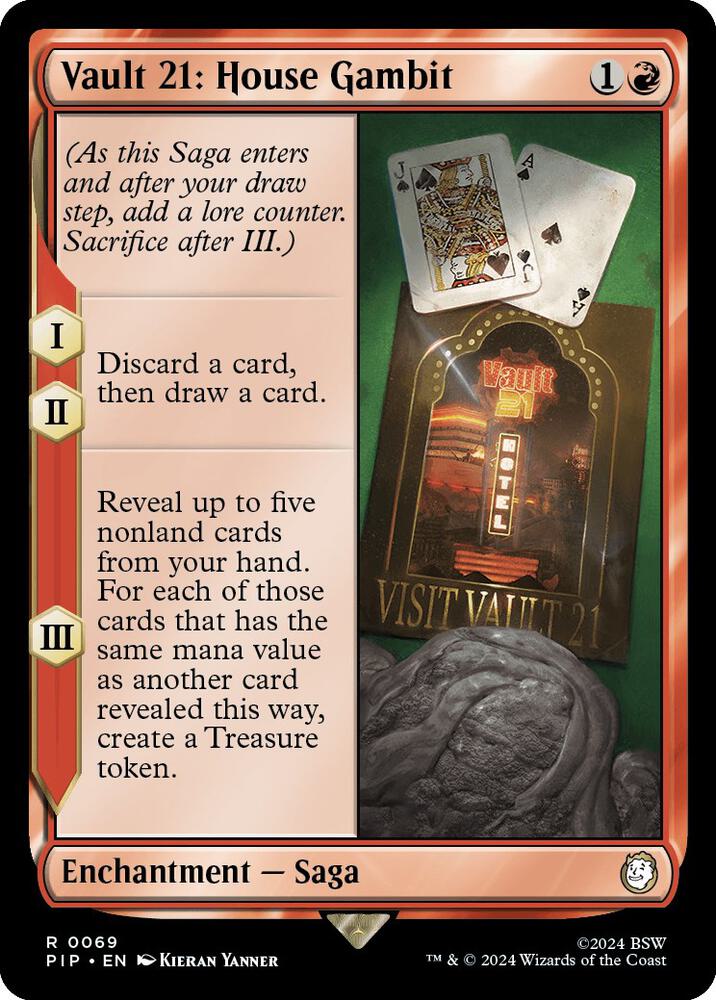Vault 21: House Gambit 69 card from Universes Beyond: Fallout