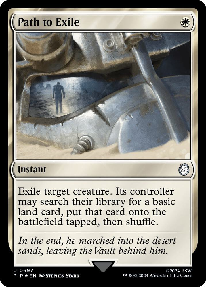 Path to Exile (Surge Foil) 697 card from Universes Beyond: Fallout