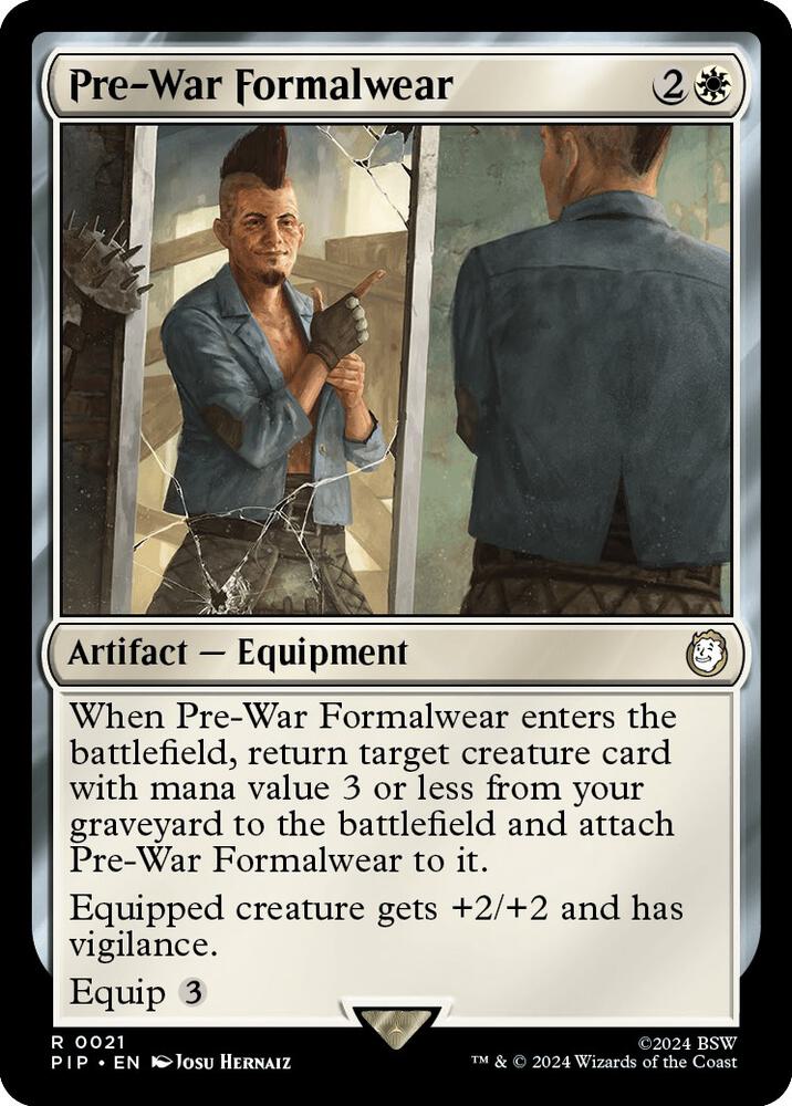 Pre-War Formalwear 21 card from Universes Beyond: Fallout