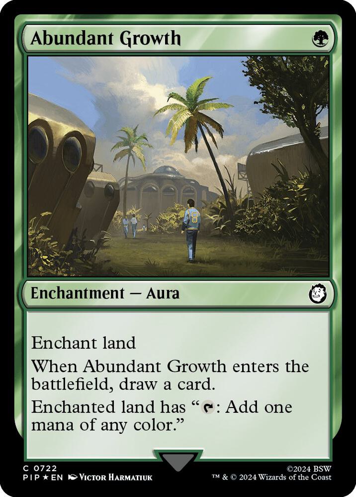 Abundant Growth (Surge Foil) 722 card from Universes Beyond: Fallout