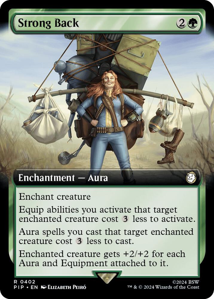 Strong Back (Extended Art) 402 card from Universes Beyond: Fallout