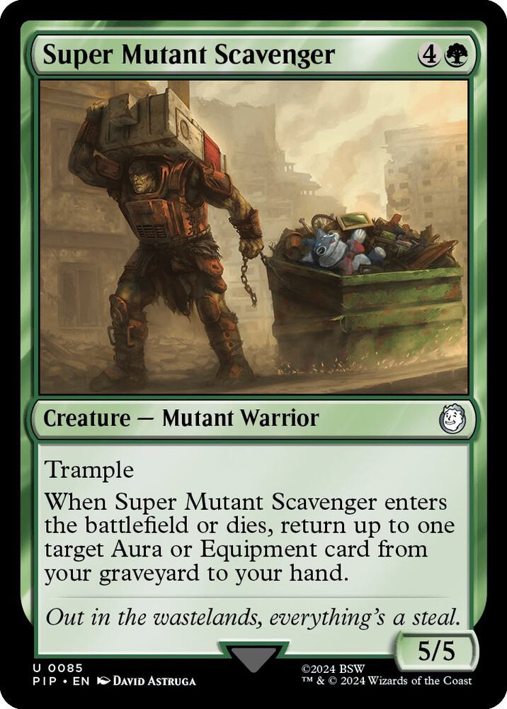 Super Mutant Scavenger 85 card from Universes Beyond: Fallout