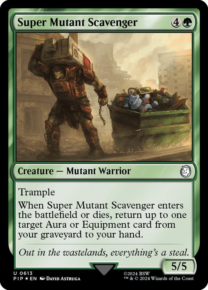 Super Mutant Scavenger (Surge Foil) 613 card from Universes Beyond: Fallout