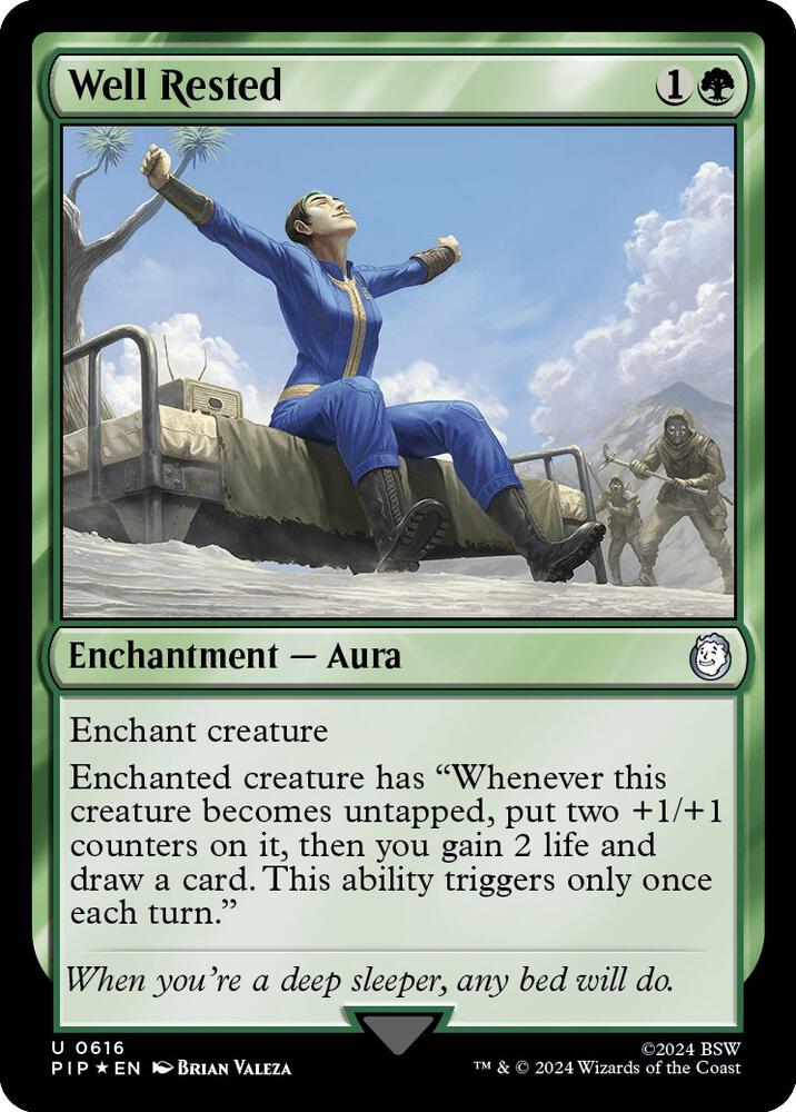 Well Rested (Surge Foil) 616 card from Universes Beyond: Fallout