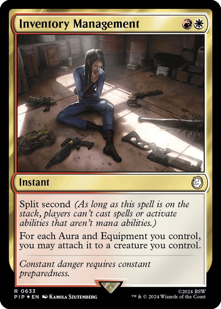 Inventory Management (Surge Foil) 633 card from Universes Beyond: Fallout