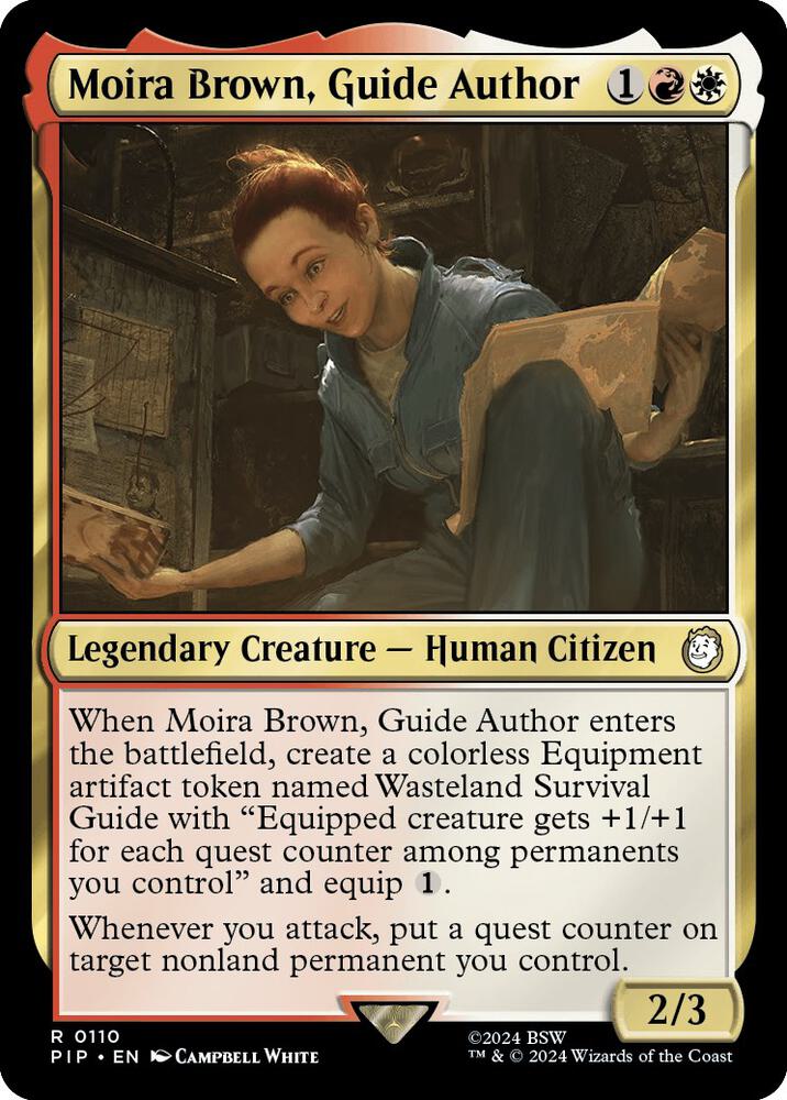 Moira Brown, Guide Author 110 card from Universes Beyond: Fallout