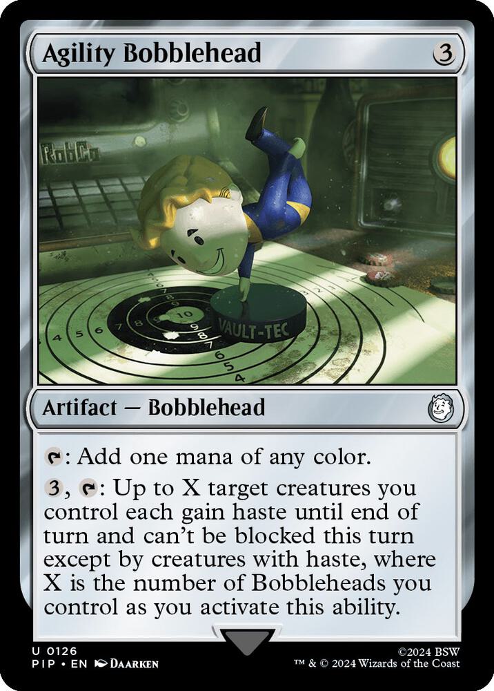 Agility Bobblehead 126 card from Universes Beyond: Fallout