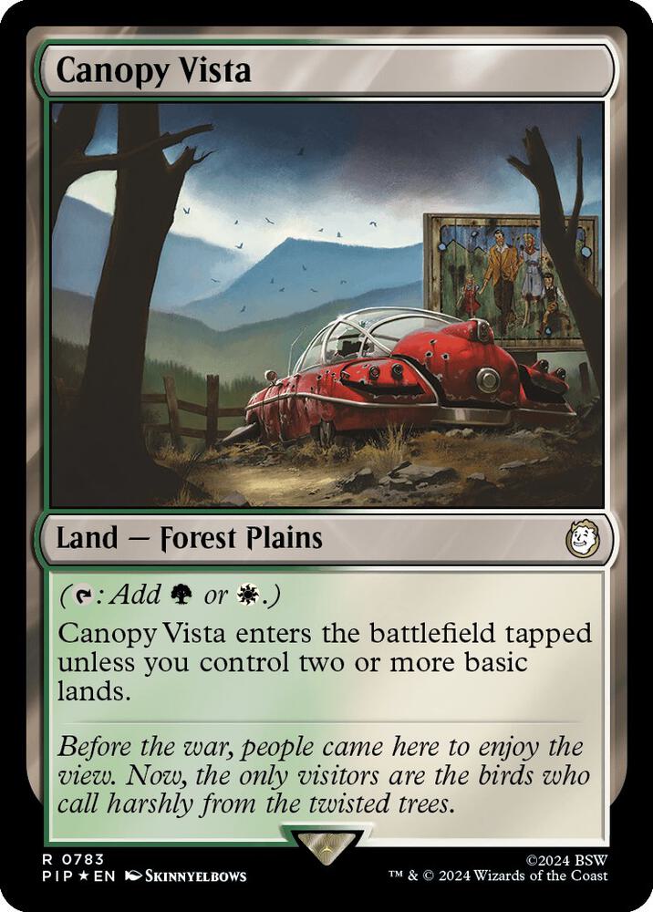 Canopy Vista (Surge Foil) 783 card from Universes Beyond: Fallout