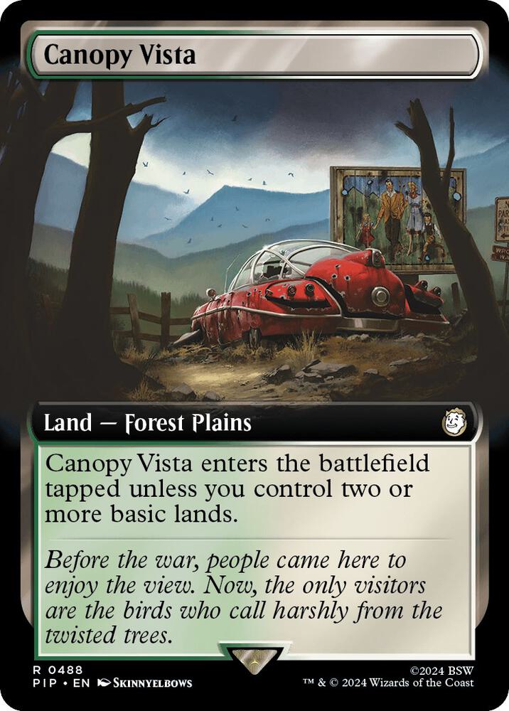 Canopy Vista (Extended Art) 488 card from Universes Beyond: Fallout