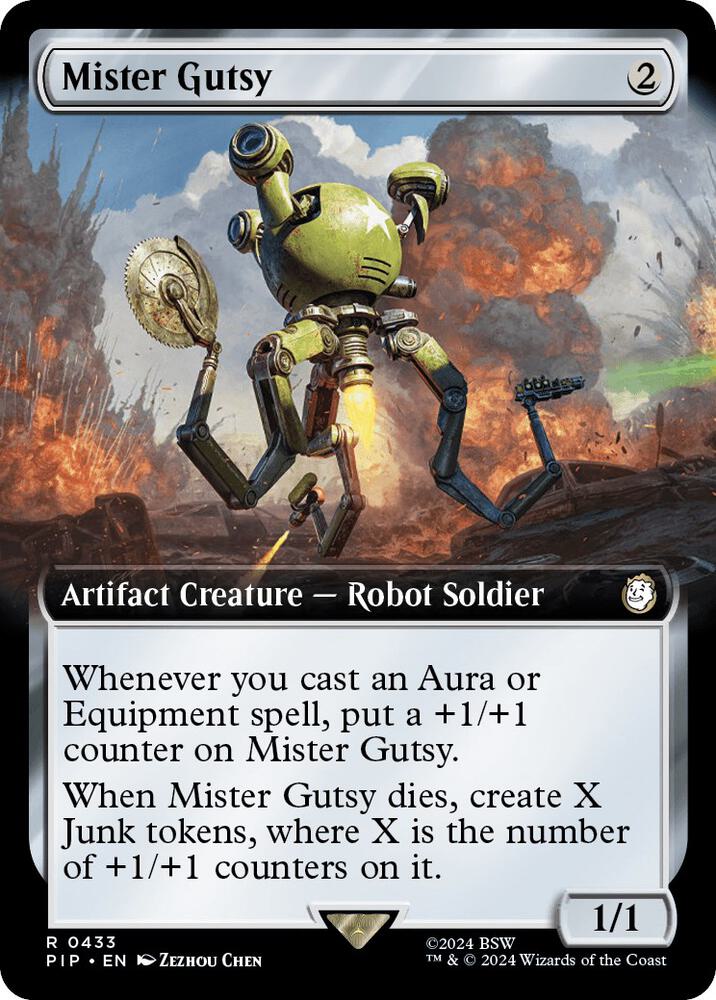 Mister Gutsy (Extended Art) 433 card from Universes Beyond: Fallout