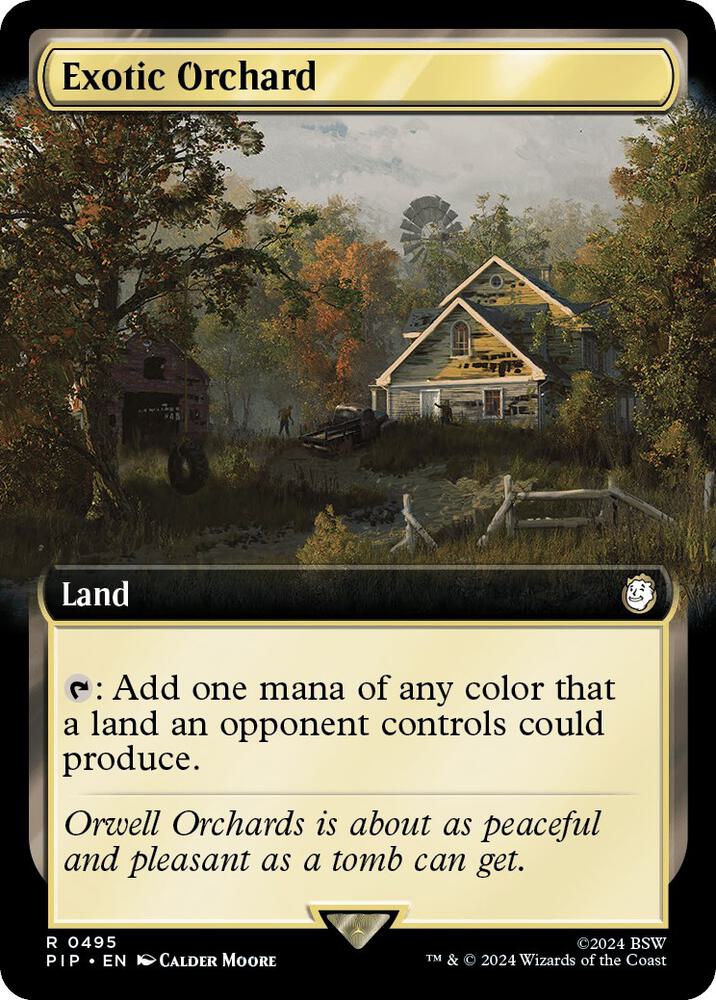Exotic Orchard (Extended Art) 495 card from Universes Beyond: Fallout