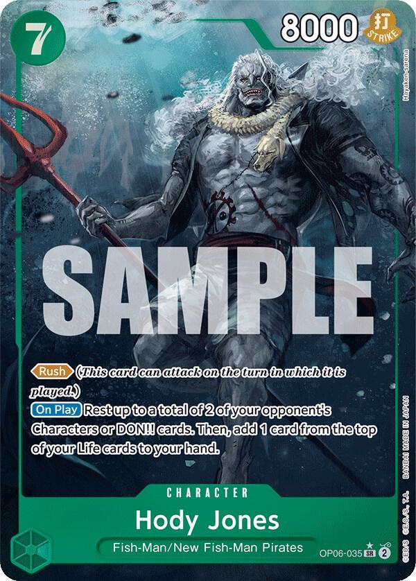 Hody Jones (Alternate Art) OP06-035 card from Wings of the Captain