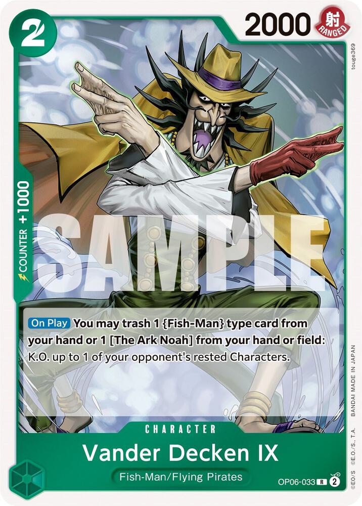 Vander Decken IX OP06-033 card from Wings of the Captain