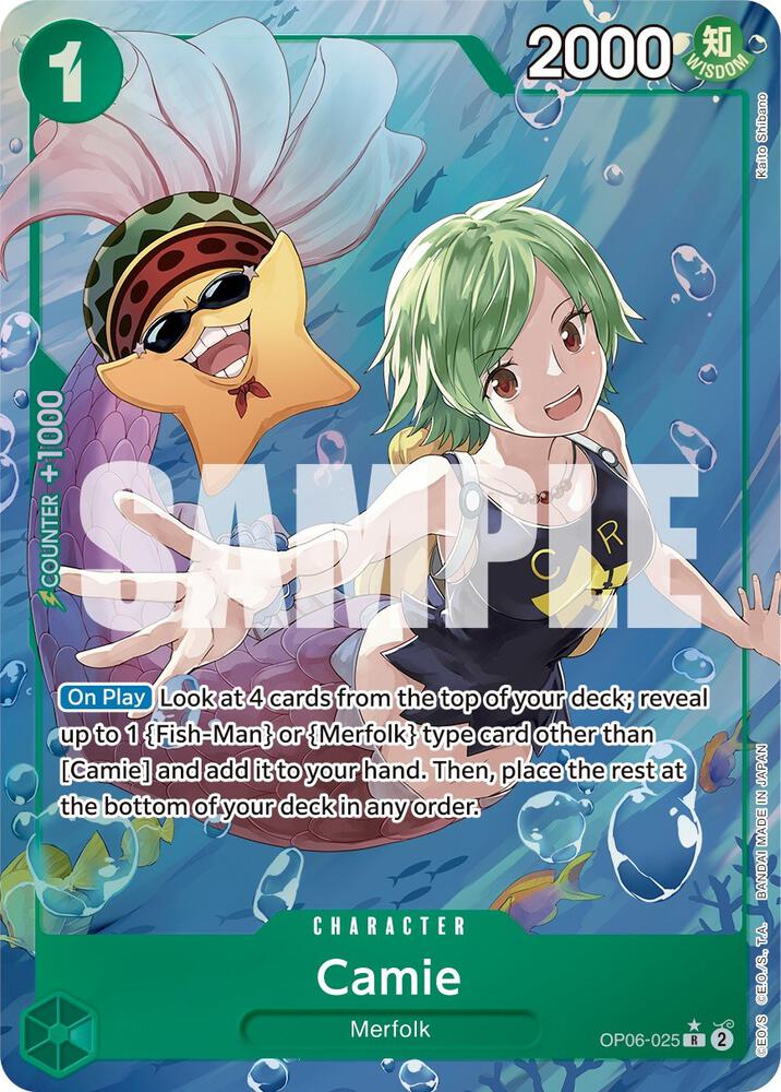 Camie (Alternate Art) OP06-025 card from Wings of the Captain