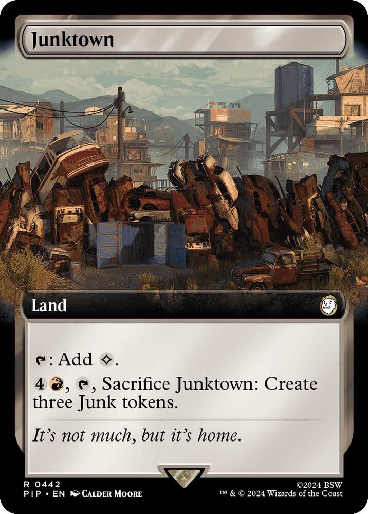 Junktown (Extended Art) 442 card from Universes Beyond: Fallout