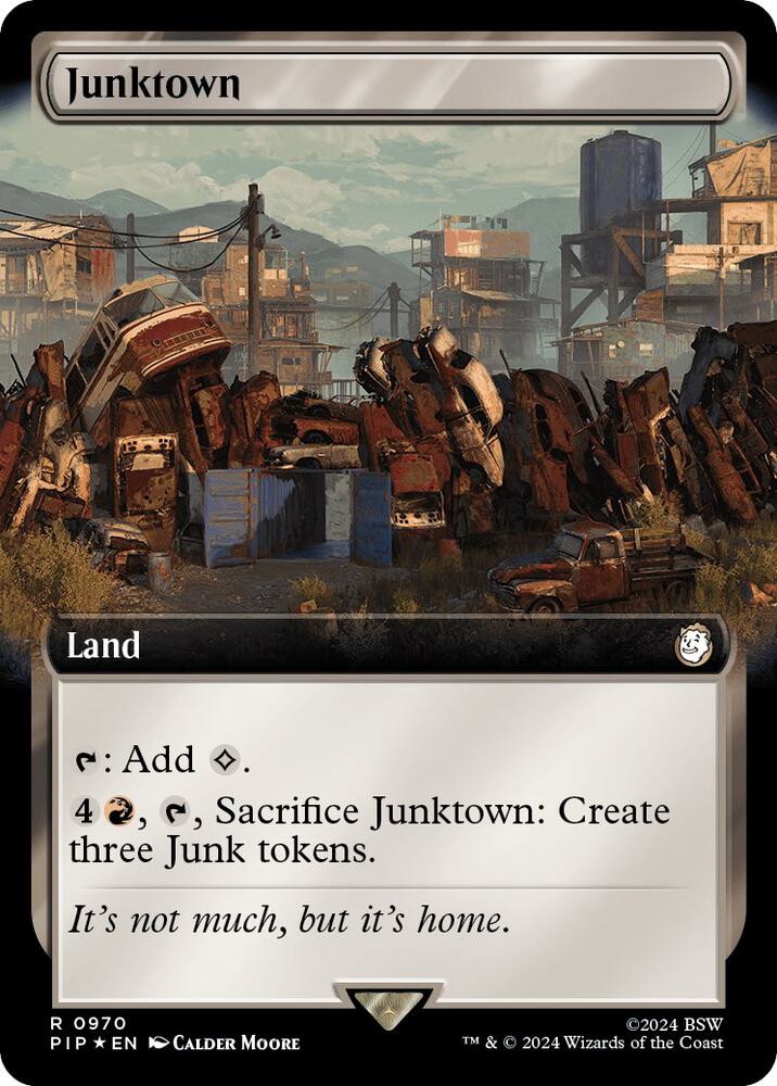 Junktown (Extended Art) (Surge Foil) 970 card from Universes Beyond: Fallout