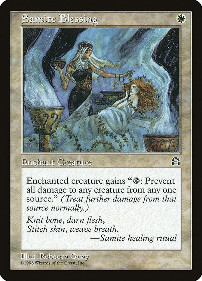 Samite Blessing card from Stronghold