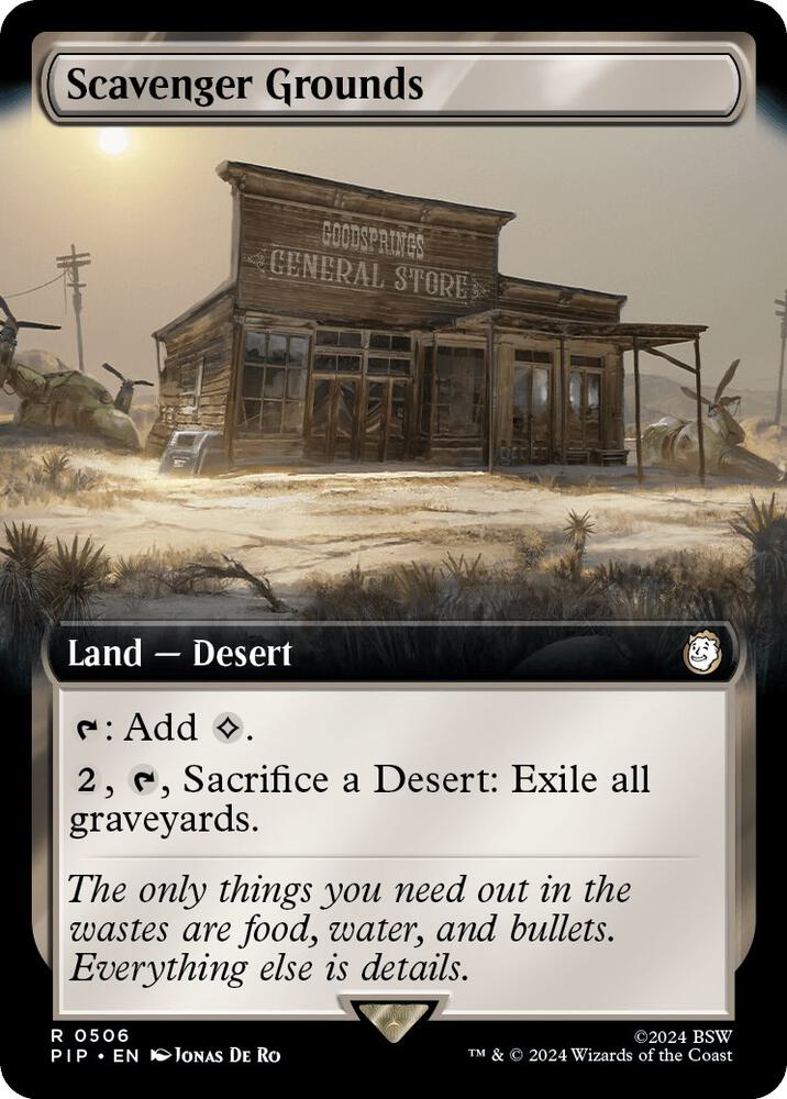 Scavenger Grounds (Extended Art) 506 card from Universes Beyond: Fallout