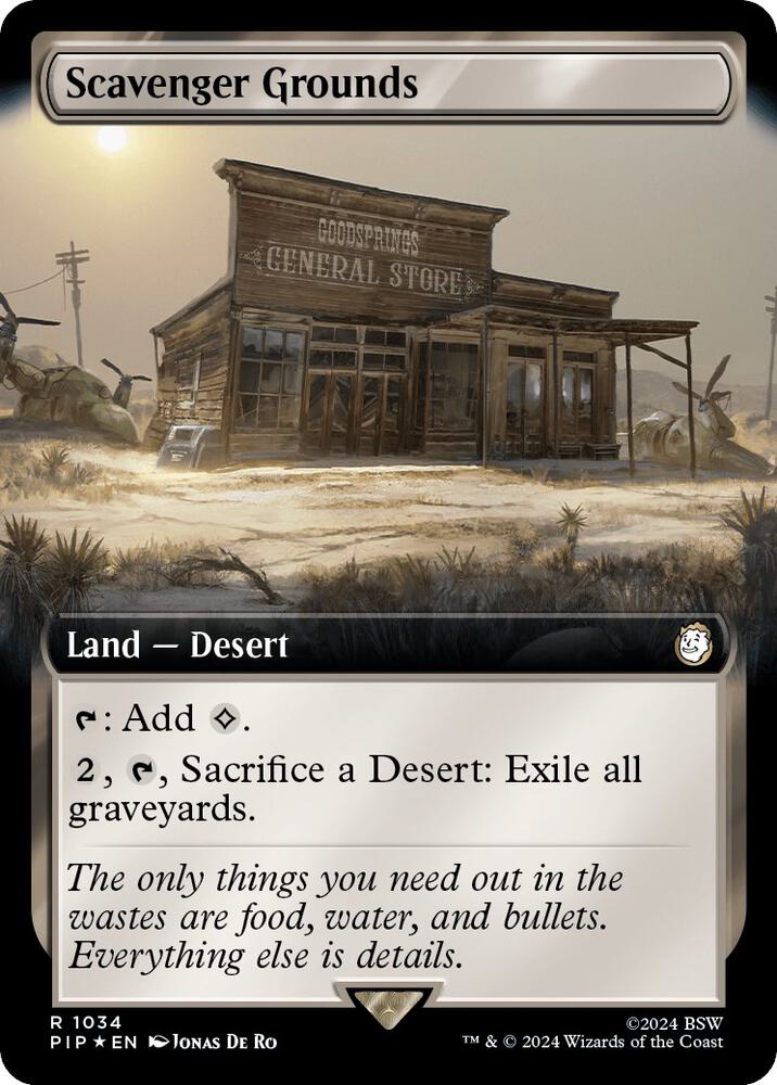 Scavenger Grounds (Extended Art) (Surge Foil) 1034 card from Universes Beyond: Fallout