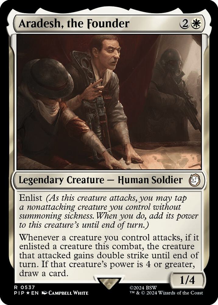 Aradesh, the Founder (Surge Foil) 537 card from Universes Beyond: Fallout