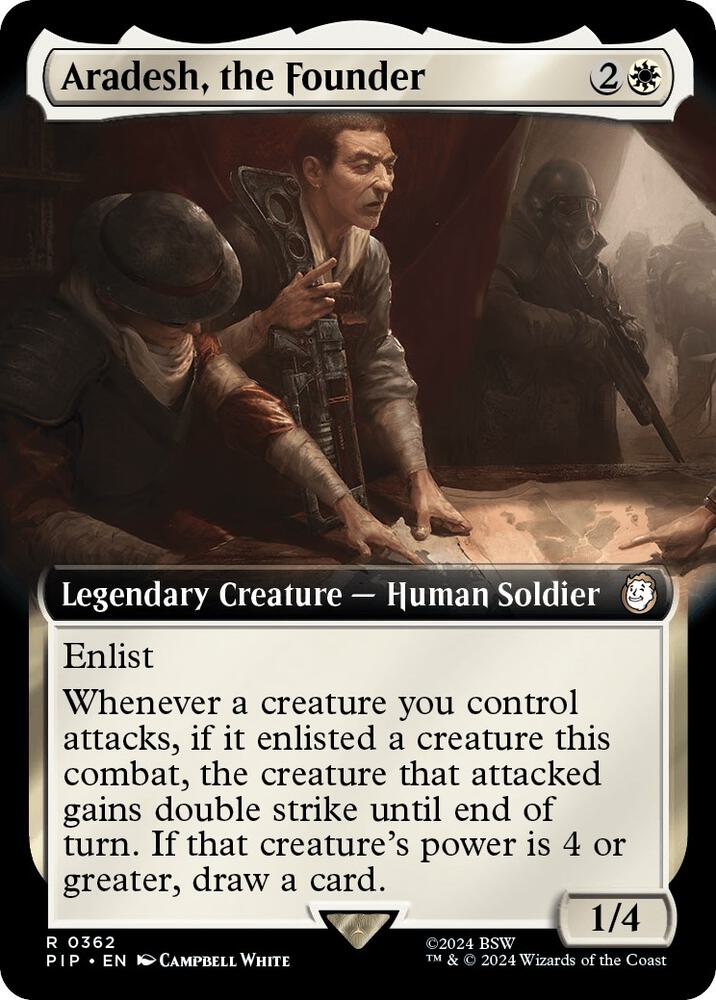 Aradesh, the Founder (Extended Art) 362 card from Universes Beyond: Fallout
