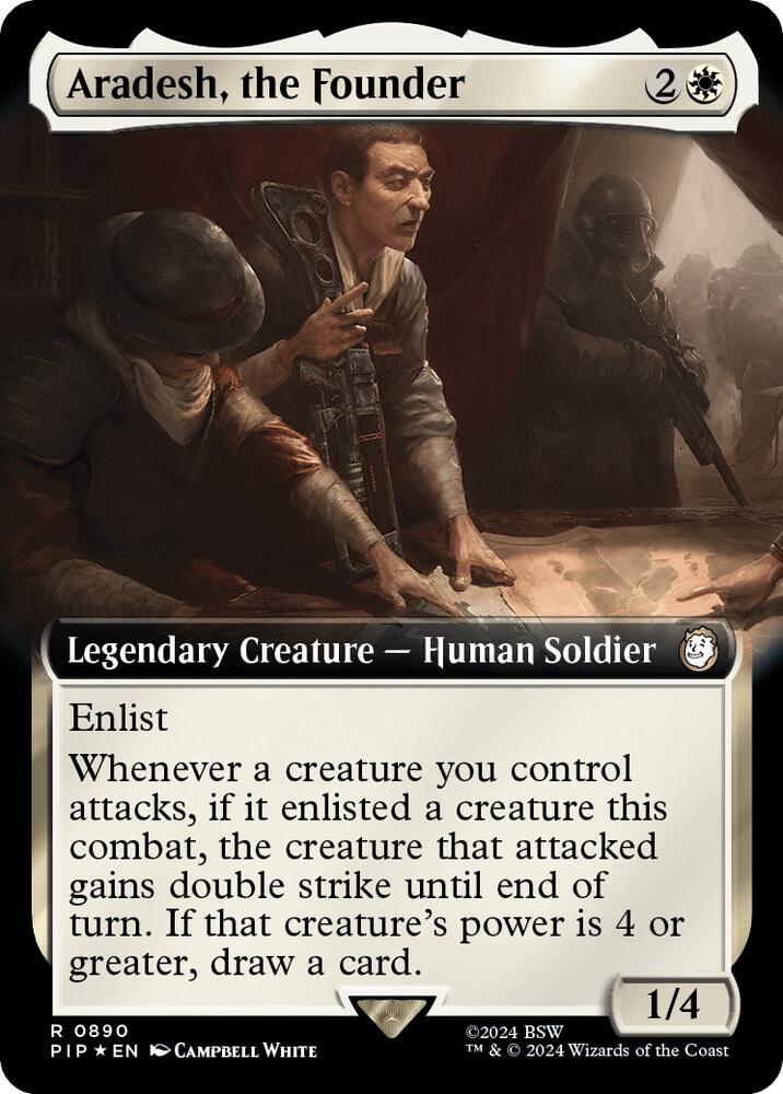 Aradesh, the Founder (Extended Art) (Surge Foil) 890 card from Universes Beyond: Fallout