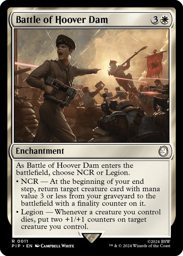 Battle of Hoover Dam 11 card from Universes Beyond: Fallout