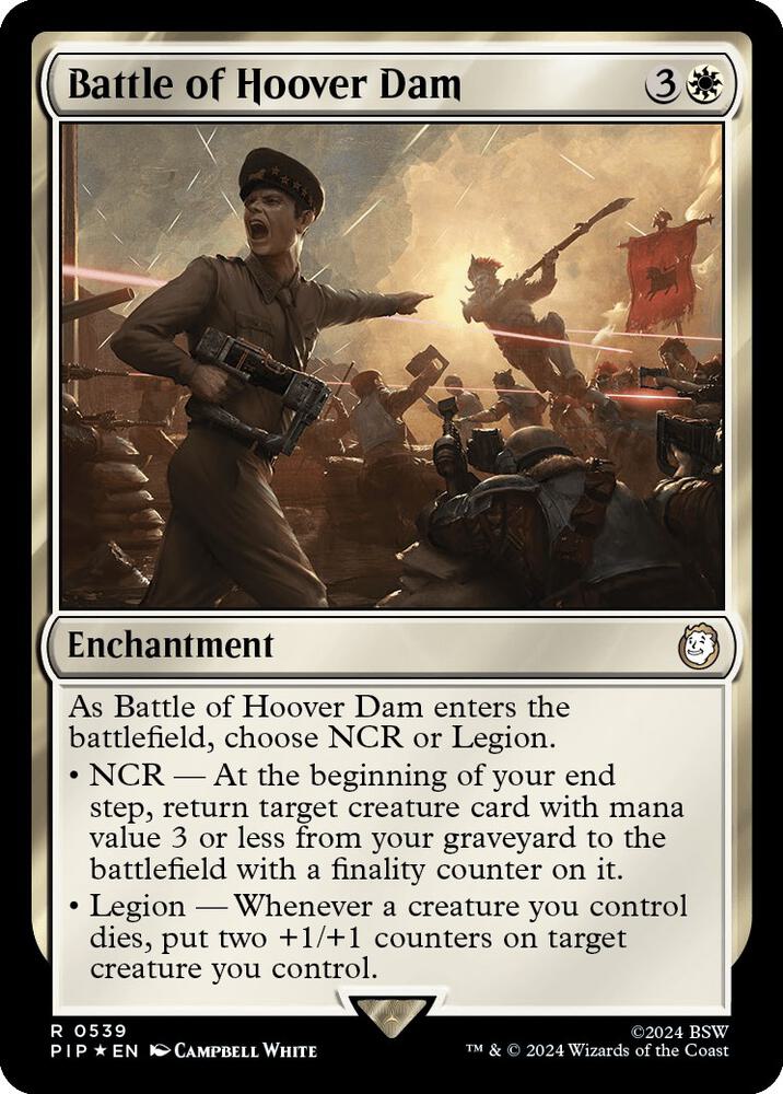 Battle of Hoover Dam (Surge Foil) 539 card from Universes Beyond: Fallout