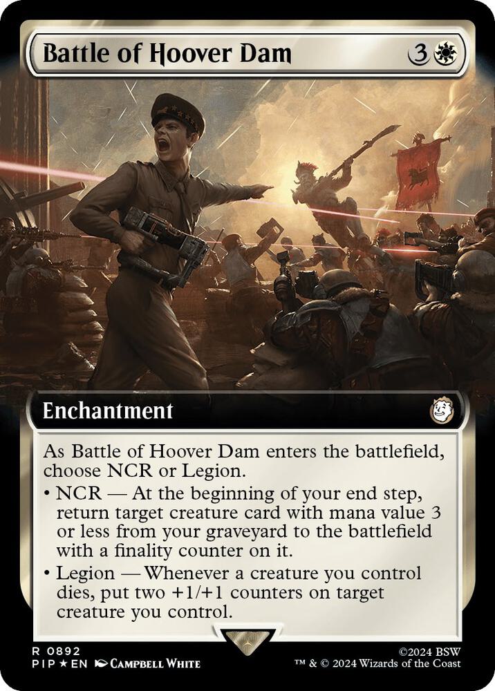 Battle of Hoover Dam (Extended Art) (Surge Foil) 892 card from Universes Beyond: Fallout