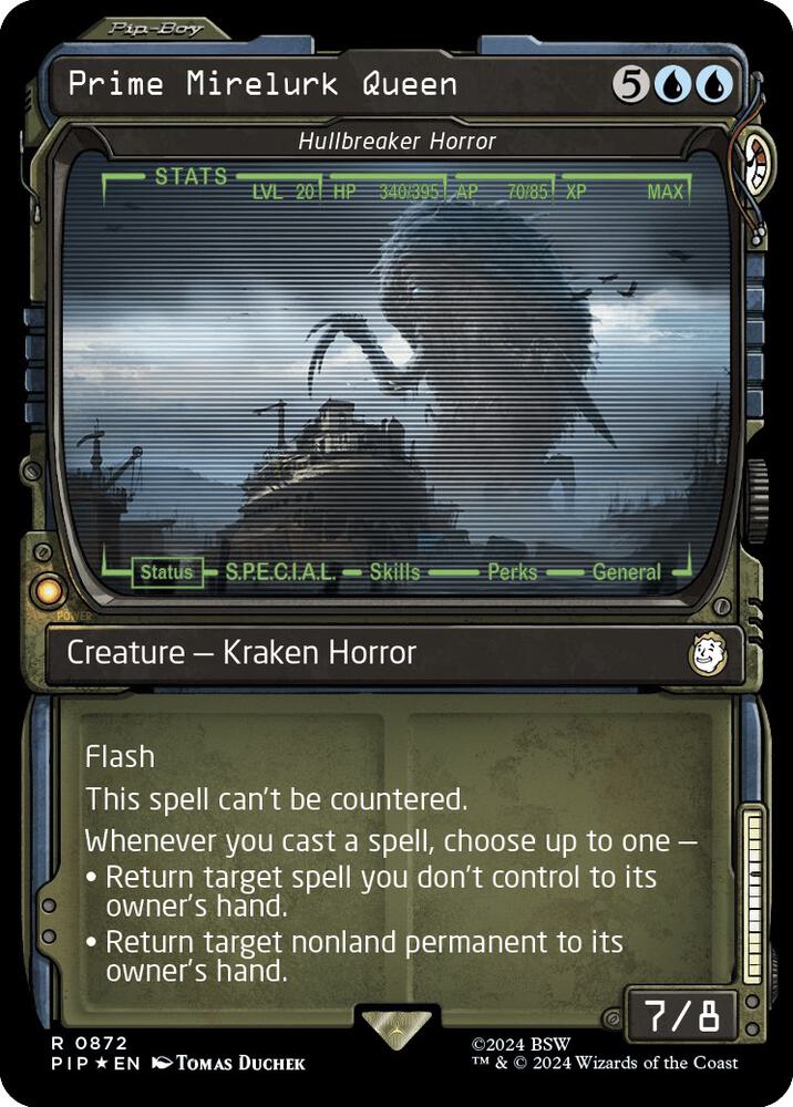 Prime Mirelurk Queen - Hullbreaker Horror (Showcase) (Surge Foil) 872 card from Universes Beyond: Fallout