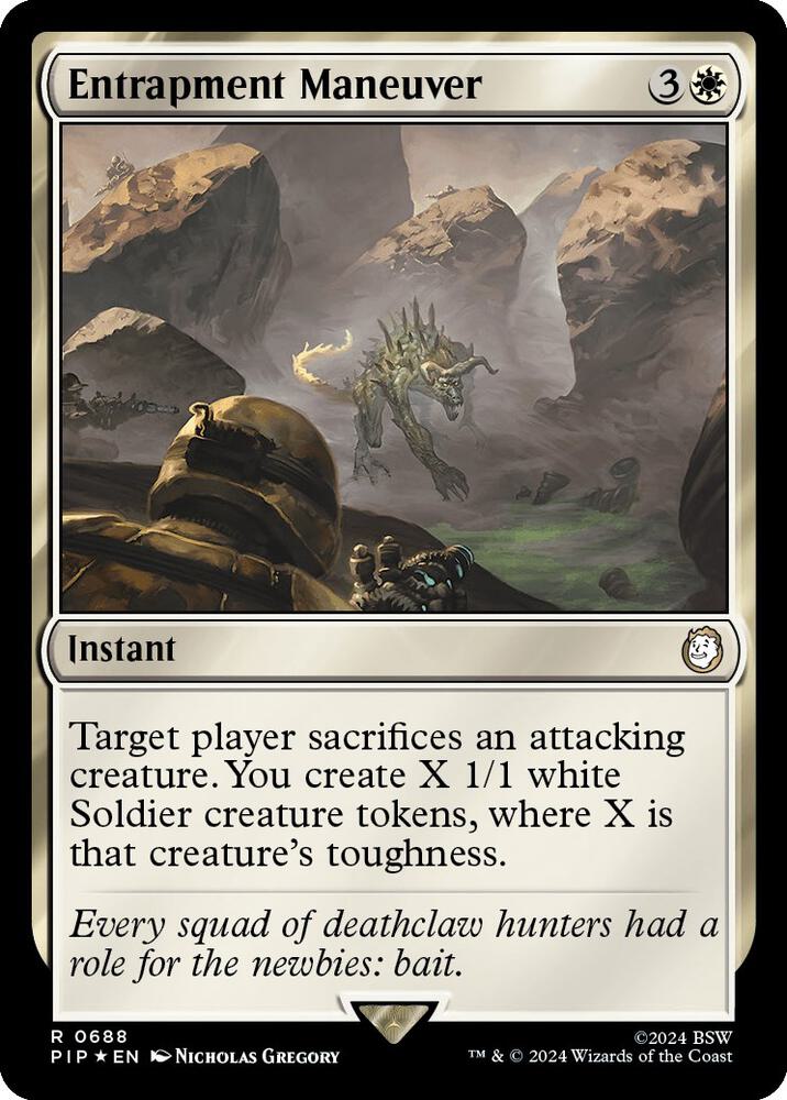 Entrapment Maneuver (Surge Foil) 688 card from Universes Beyond: Fallout