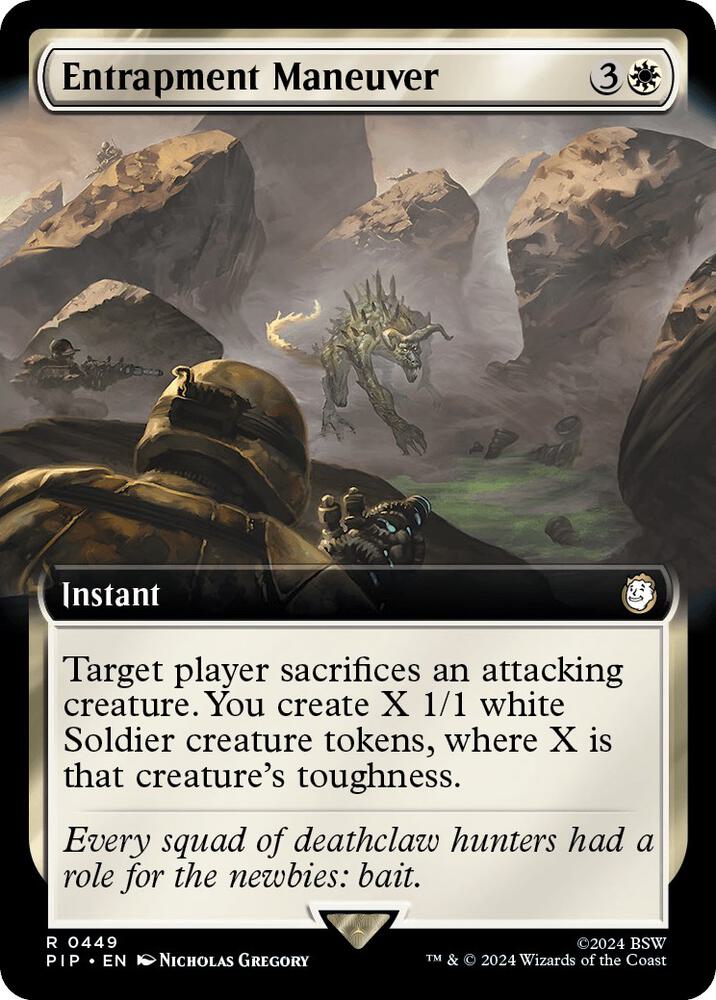 Entrapment Maneuver (Extended Art) 449 card from Universes Beyond: Fallout