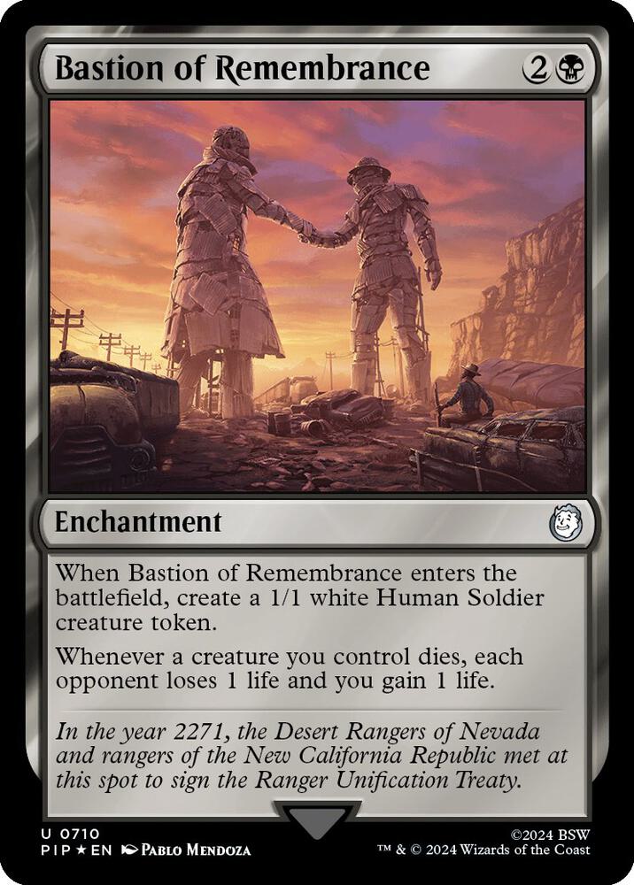 Bastion of Remembrance (Surge Foil) 710 card from Universes Beyond: Fallout
