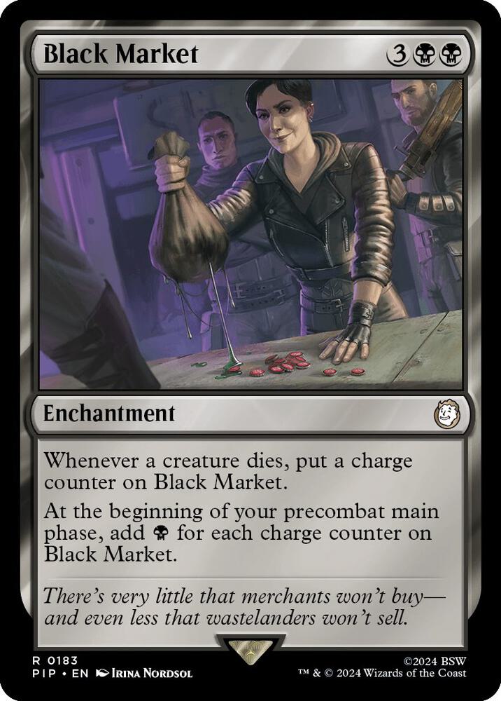 Black Market 183 card from Universes Beyond: Fallout