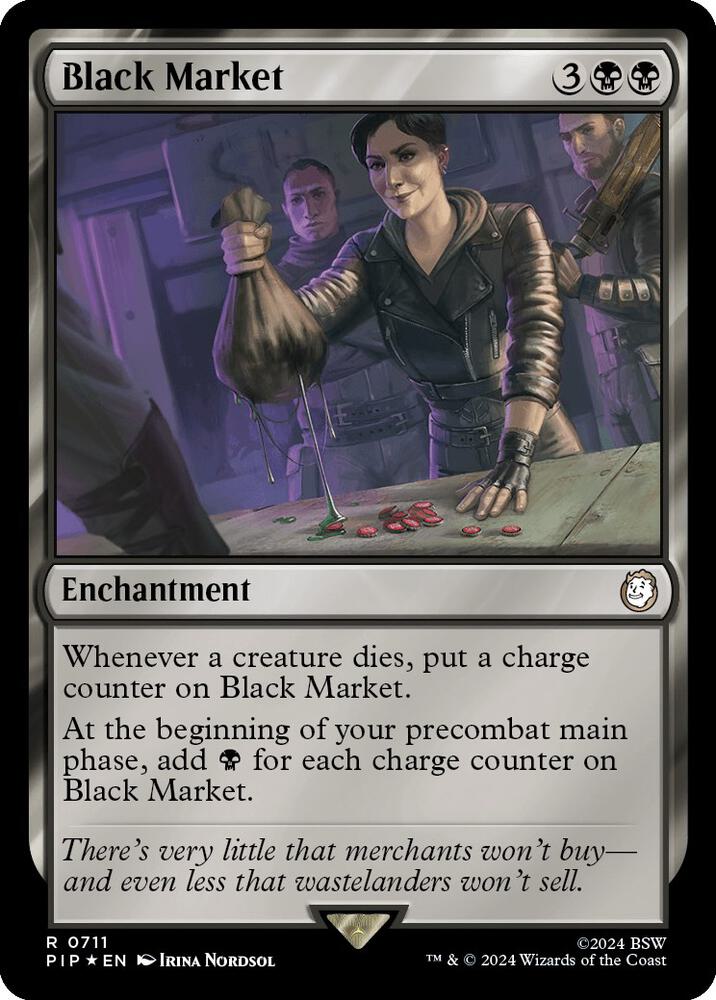 Black Market (Surge Foil) 711 card from Universes Beyond: Fallout