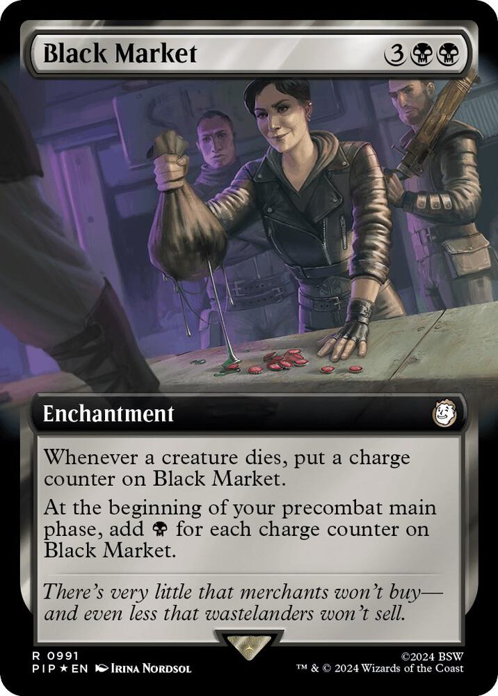 Black Market (Extended Art) (Surge Foil) 991 card from Universes Beyond: Fallout